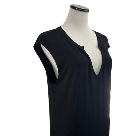 l*space Robyn Black Notch Neck T-Shirt Dress S - Picture 6 of 11